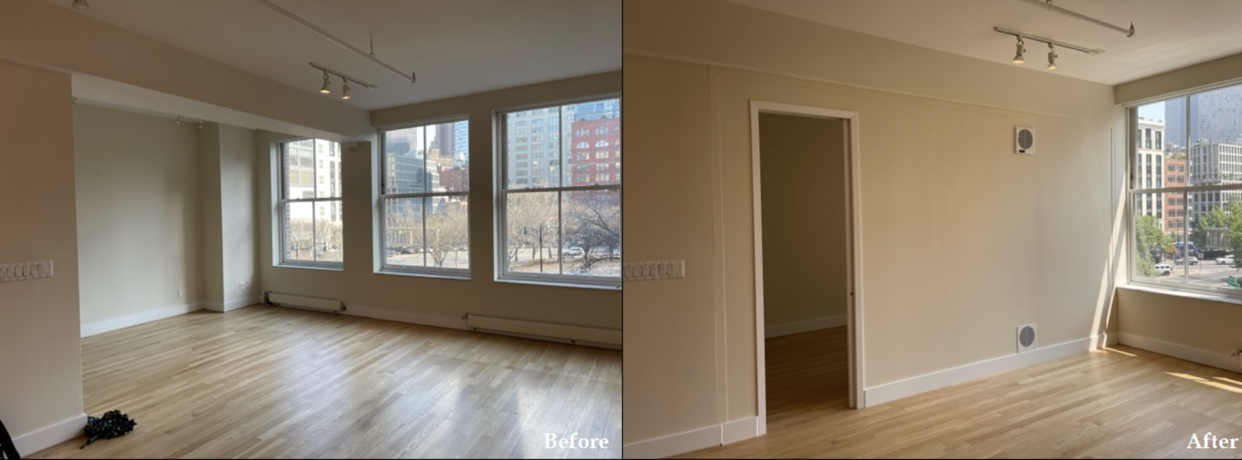 How to install a temporary pressurized wall in a NYC apartment